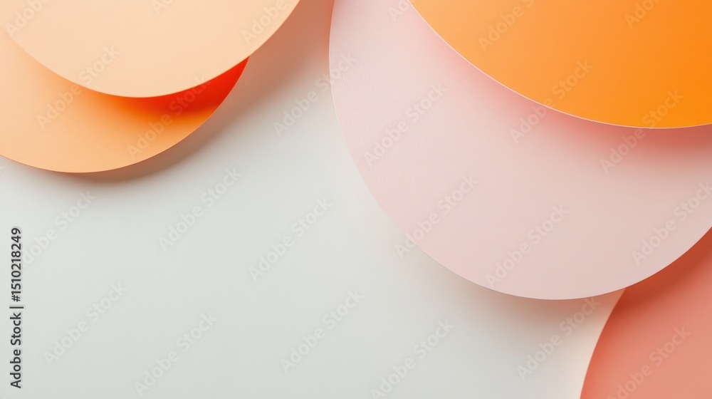 Poster colorful paper abstract: an artistic and visually striking composition features a blend of overlappi