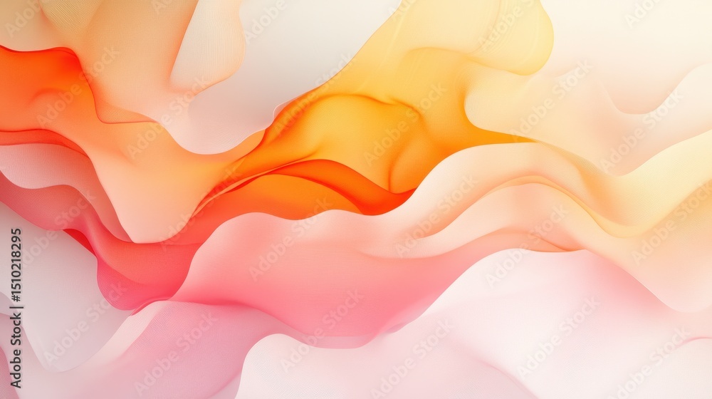 Poster abstract fluid dynamics: witness the captivating interplay of colors as flowing, translucent forms d