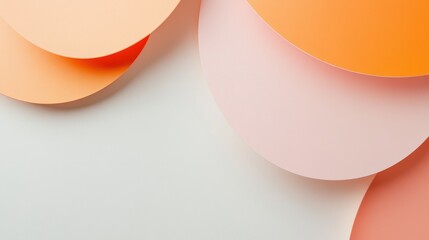 Colorful Paper Abstract: An artistic and visually striking composition features a blend of overlapping, abstract, and curved paper shapes, creating a visually dynamic and tactile experience.