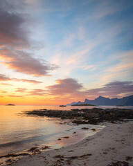 Midnight sun lofoten