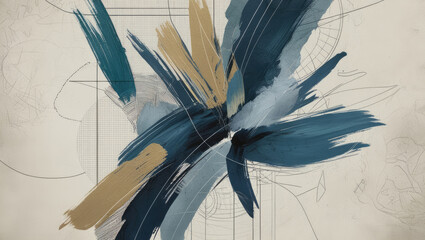 Dynamic Splash Watercolor Paint Brush Stroke Texture Background