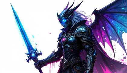 this is an artistic digital rendering of a fantasy character, likely from a video game or similar genre of entertainment media