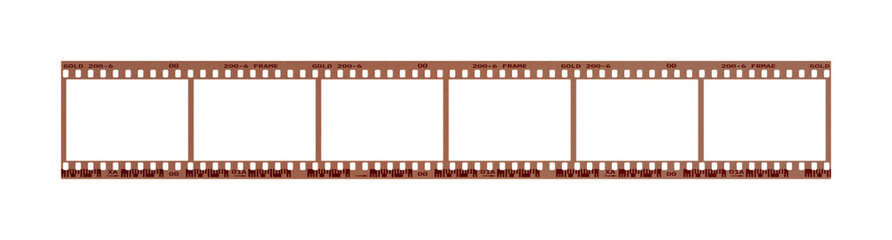 Film frame photo strip high-resolution blank filter. 35mm scan template texture effect. Trendy...