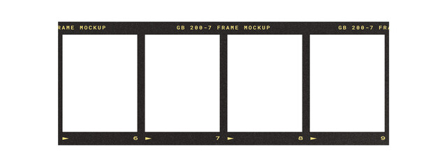 Film frame photo strip high-resolution blank filter. 35mm scan template texture effect. Trendy...