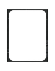Film frame photo strip high-resolution blank filter. 35mm scan template texture effect. Trendy...