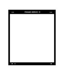 Film frame photo strip high-resolution blank filter. 35mm scan template texture effect. Trendy...