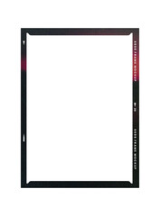 Film frame photo strip high-resolution blank filter. 35mm scan template texture effect. Trendy editable camera roll social stories design. Isolated vintage analog transparent empty scratches mockup.