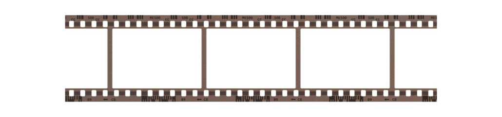 Film frame photo strip high-resolution blank filter. 35mm scan template texture effect. Trendy...