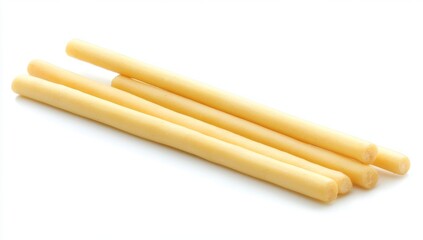 Grissini is a traditional Italian appetizer breadstick characterized by its crispy and crunchy texture, typically served before a meal as a snack