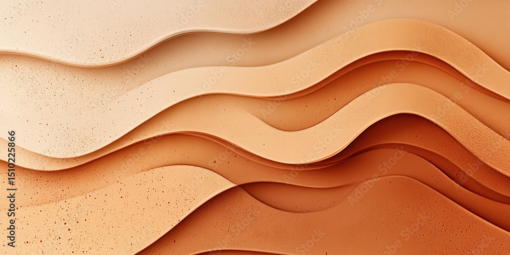Poster abstract gradient waves: dynamic lines and curves form a mesmerizing wave pattern, evoking a sense o