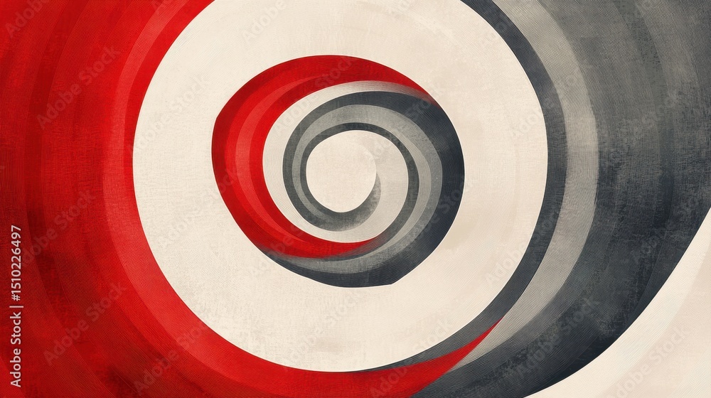 Poster spiral abstract: a captivating abstract design featuring concentric spirals, creating a dynamic and 