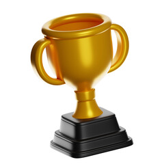 Elegant gold trophy symbolizes achievement, perfect for awards, recognition, and celebration in professional or sports settings.