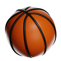 Detailed basketball illustration suitable for sports, gym, and athletic promotional content.