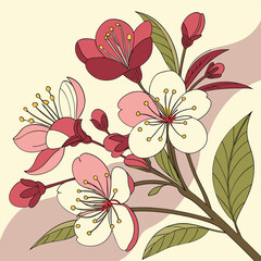 Abstract Floral Background