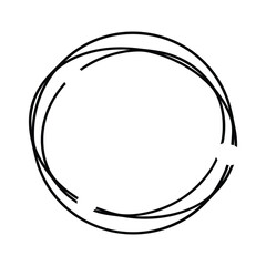 Circular Scribble Frame with a Twist