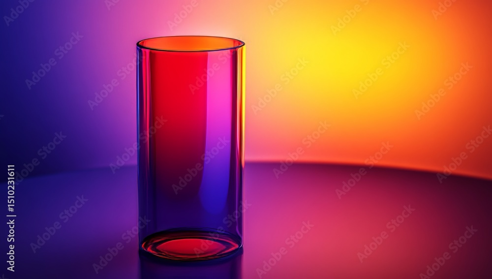 Aufkleber a visually stunning design is created through the interplay of light and transparency in a digital r