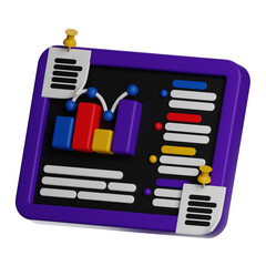 A vibrant dashboard featuring colorful charts and graphs for data visualization in business intelligence.