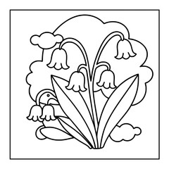 vector illustration of coloring pages