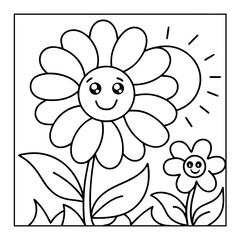 vector illustration of coloring pages