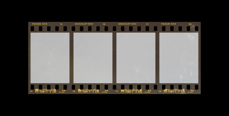 Film frame photo strip high-resolution blank filter. 35mm scan template texture effect. Trendy...