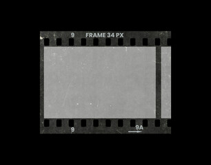 Film frame photo strip high-resolution blank filter. 35mm scan template texture effect. Trendy editable camera roll social stories design. Isolated vintage analog cinema empty scratches mockup.