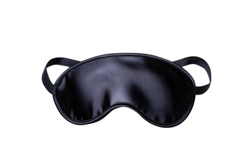 Black sleeping eye mask, isolated on white background. Ai Generated Images