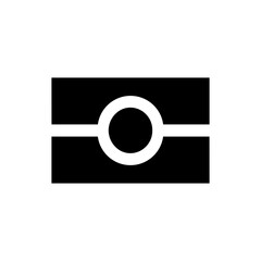 Biometric vector logo. Biometric passport icon. Black Electronic Passport ePass sign