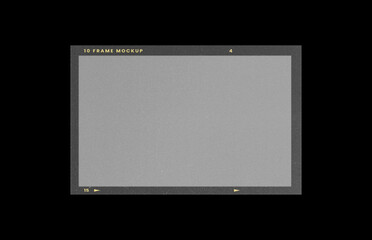 Film frame photo strip high-resolution blank filter. 35mm scan template texture effect. Trendy editable camera roll social stories design. Isolated vintage analog cinema empty scratches mockup.