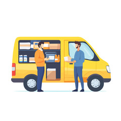Wholesale vector 2D flat illustration, isolated on a white background.