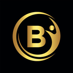 Success Logo combine with letter B vector template