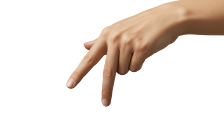 Hands digits take a walk