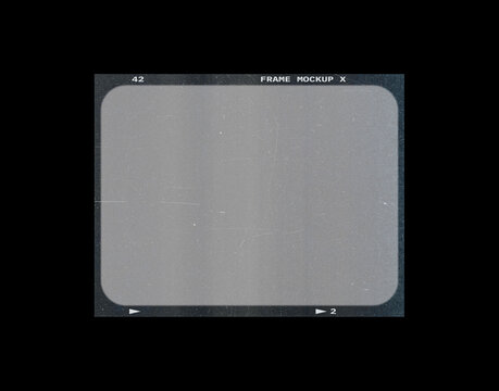Film frame photo strip high-resolution blank filter. 35mm scan template texture effect. Trendy editable camera roll social stories design. Isolated vintage analog cinema empty scratches mockup.