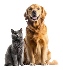 PNG Real dog and cat retriever animal golden.