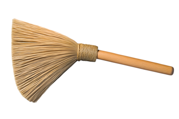Broom. Corn straw broom. Professional natural organic wooden extra large heavy duty broom. Cleaning tool for home, garden, office room. Commercial business, cleaning service. Ai Generated Images