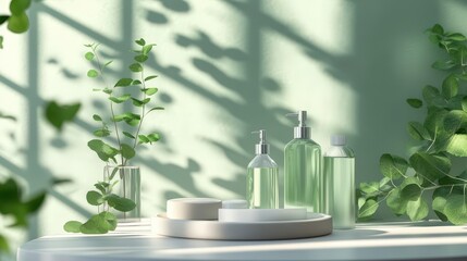 Aromatherapy. Essential oils, flowers, eucalyptus leaves, mortar