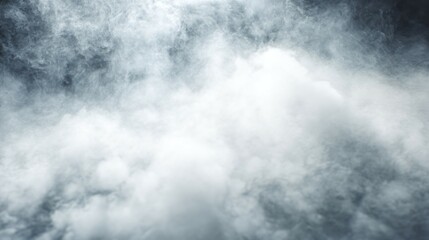 Ethereal dry ice mist blending with gradient light, evoking a serene and mysterious ambiance.