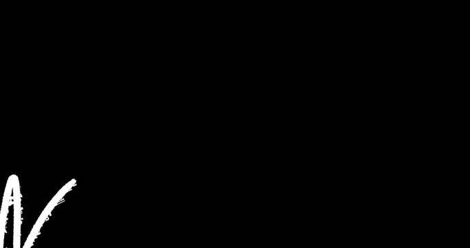 Alpha MOV Scribble Transition