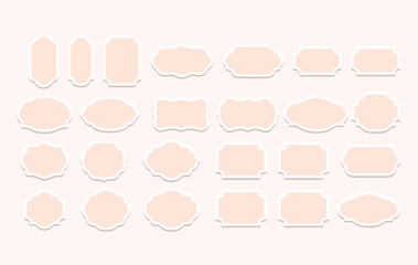 Cloud speech bubbles vector icons. collection. Cloud speech bubbles Vector illustration set.