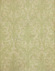green scrapbook floral texture paper