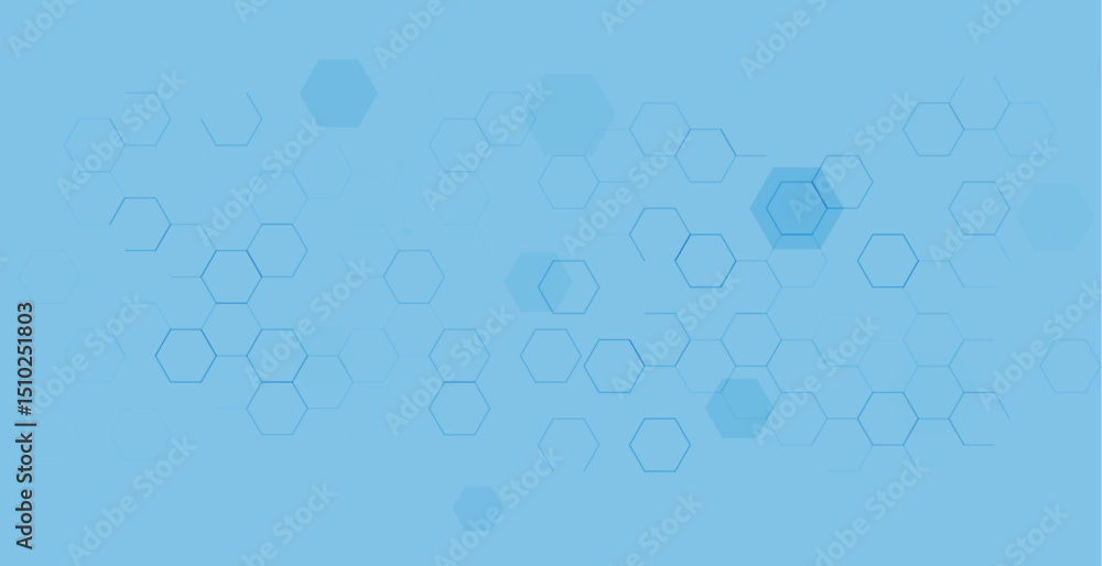Poster hexagon background abstract pattern medical geometric tech vector graphic design. hexagon design sci