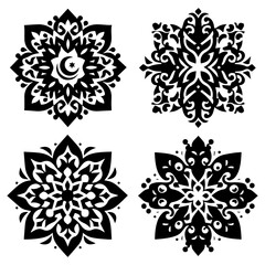 Fototapeta premium set of vector breathtaking expression of precision in vector artistry