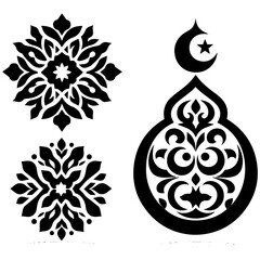 The essence of traditional elegance in illustrated ornamental masterpieces