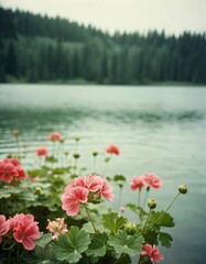 Obraz premium different fictional nature landscapes