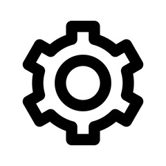 Obraz premium Settings icon. Ideal for e-commerce account management designs.