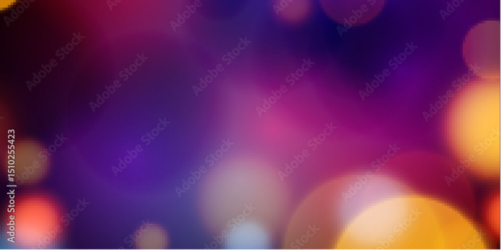 Aufkleber golden bokeh light effect glowing blurred circles background. blurred bokeh abstract background.