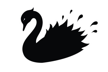 black swan vector