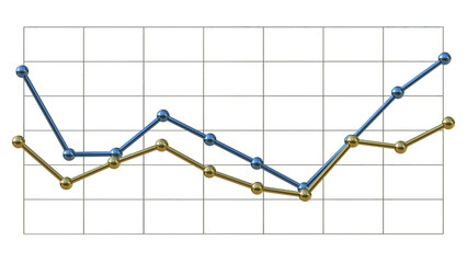 Graph Chart Infographic 3d