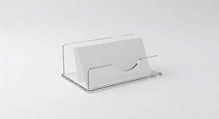Clear acrylic business card holder