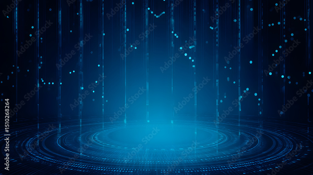 Poster digital vortex: capturing the essence of modern technology. this photorealistic rendering offers a g