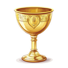 Sacred Chalice Cup Vector Illustration Isolated for Spiritual Designs